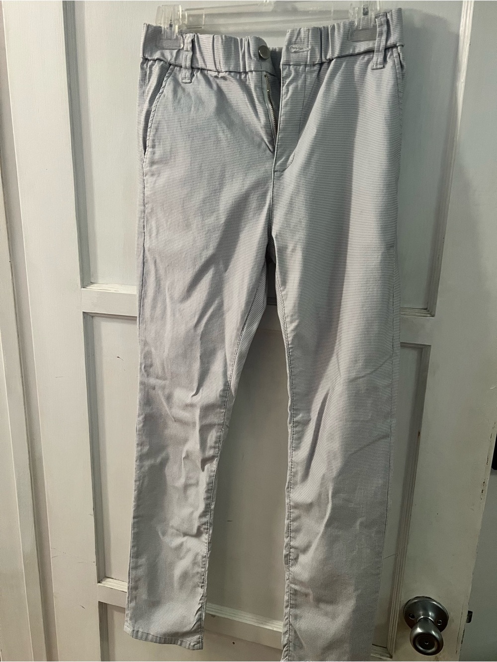 Women's Light Gray Stretch Chino Pants